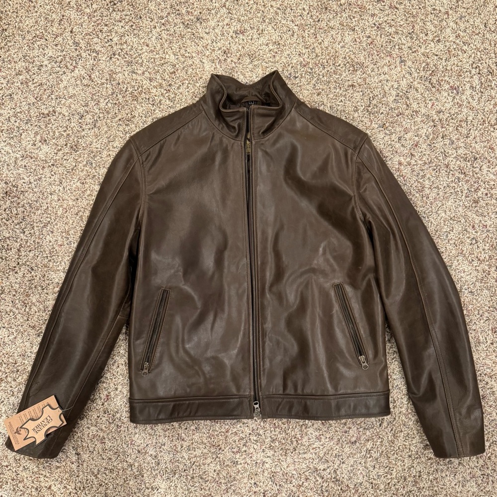 Genuine Leather Jacket By Majestic Leather Size Large NWT